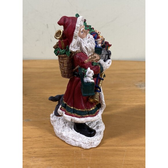 Santa's From Around The World American Santa Figurine 1994 Made in China - Picture 7 of 16